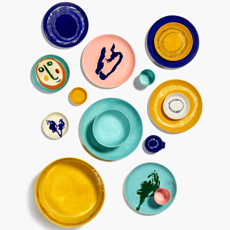 Feast plate - dark blue with white dots, 19cm - des. Yotam Ottolenghi for Serax - Image 3
