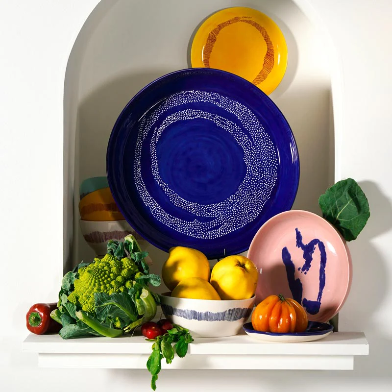 Feast plate - dark blue with white dots, 19cm - des. Yotam Ottolenghi for Serax - Image 4
