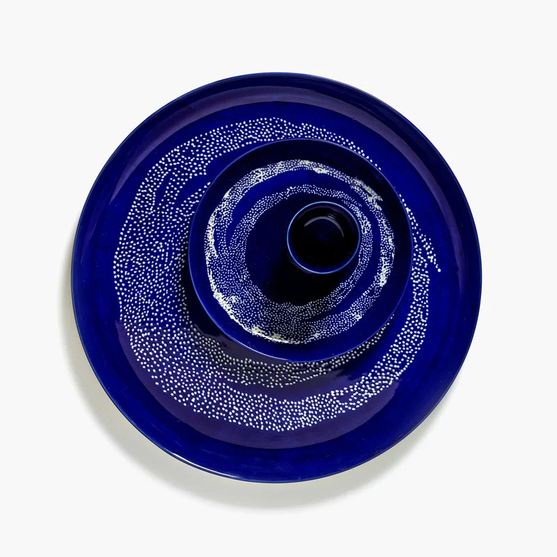Feast plate - dark blue with white dots, 19cm - des. Yotam Ottolenghi for Serax - Image 5